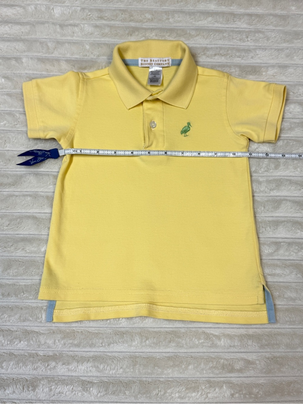 The Beaufort Bonnet Company: Boys Yellow Cotton Polo, Size 2T - Picture 4 of 7